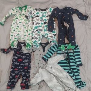 NB boy sleepers bundle of 7
